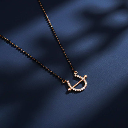 Rose Gold U Bar Mini Mangalsutra