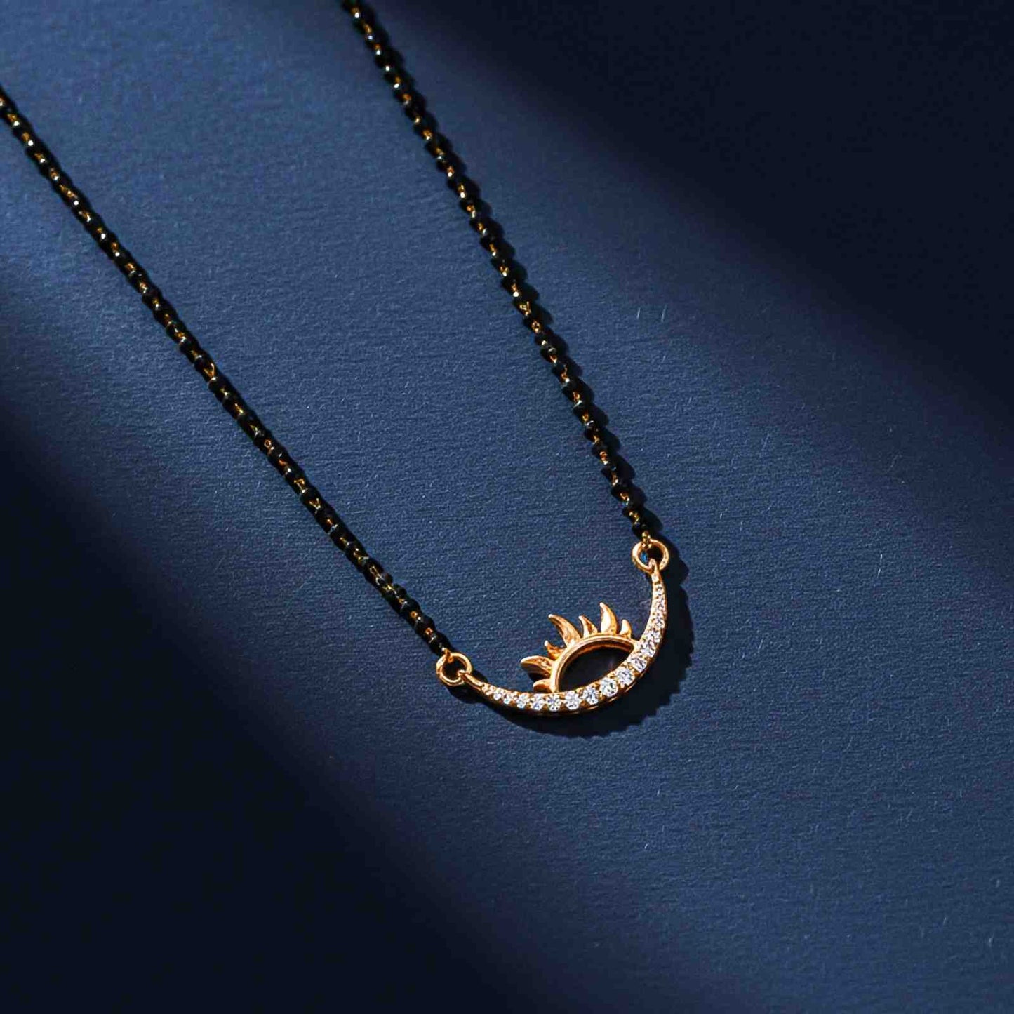 Golden Half Moon Style Mangalsutra