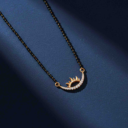 Golden Half Moon Style Mangalsutra