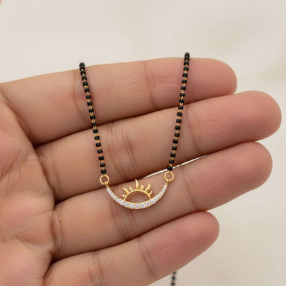 Golden Half Moon Style Mangalsutra