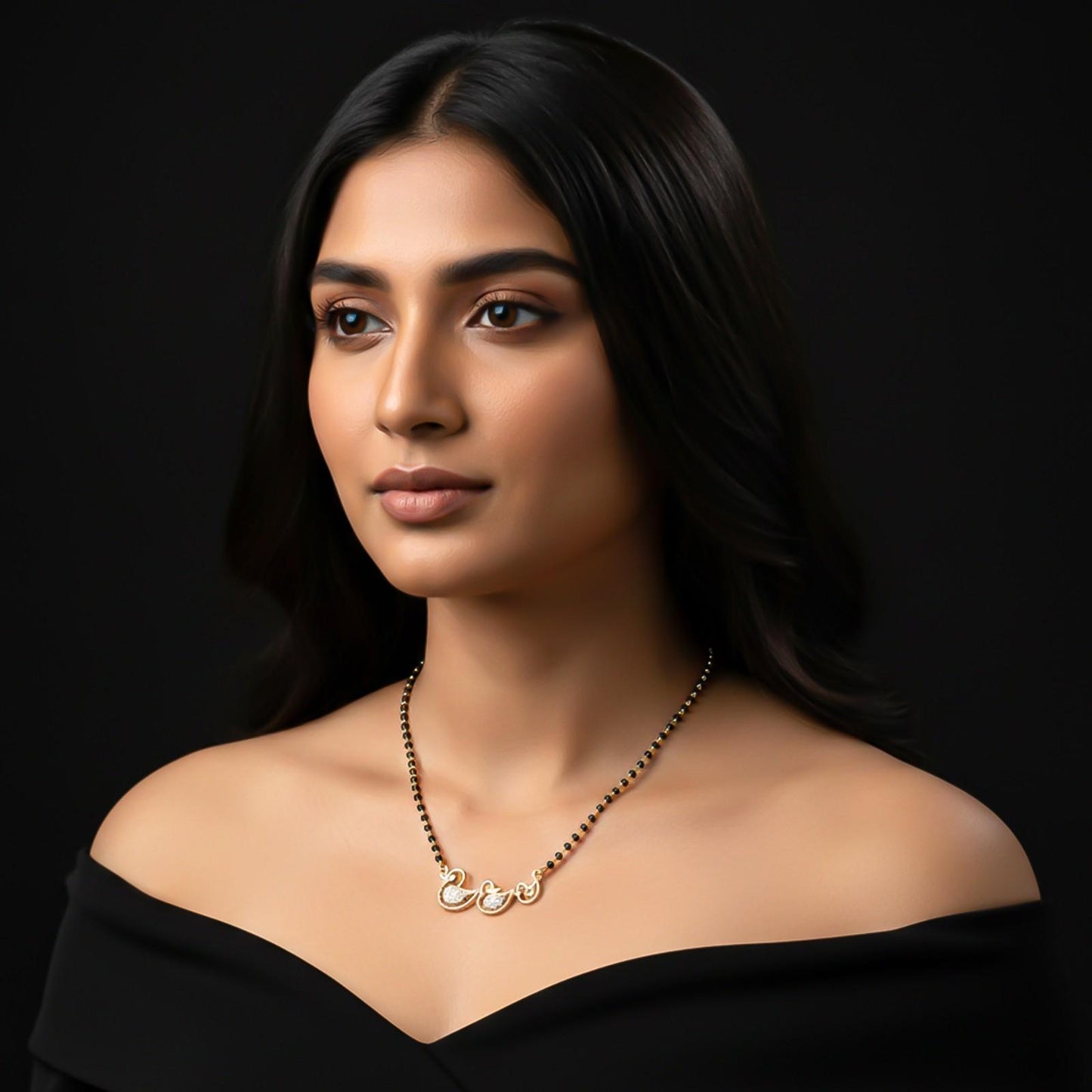 Golden Mini Ducks Theme Mangalsutra