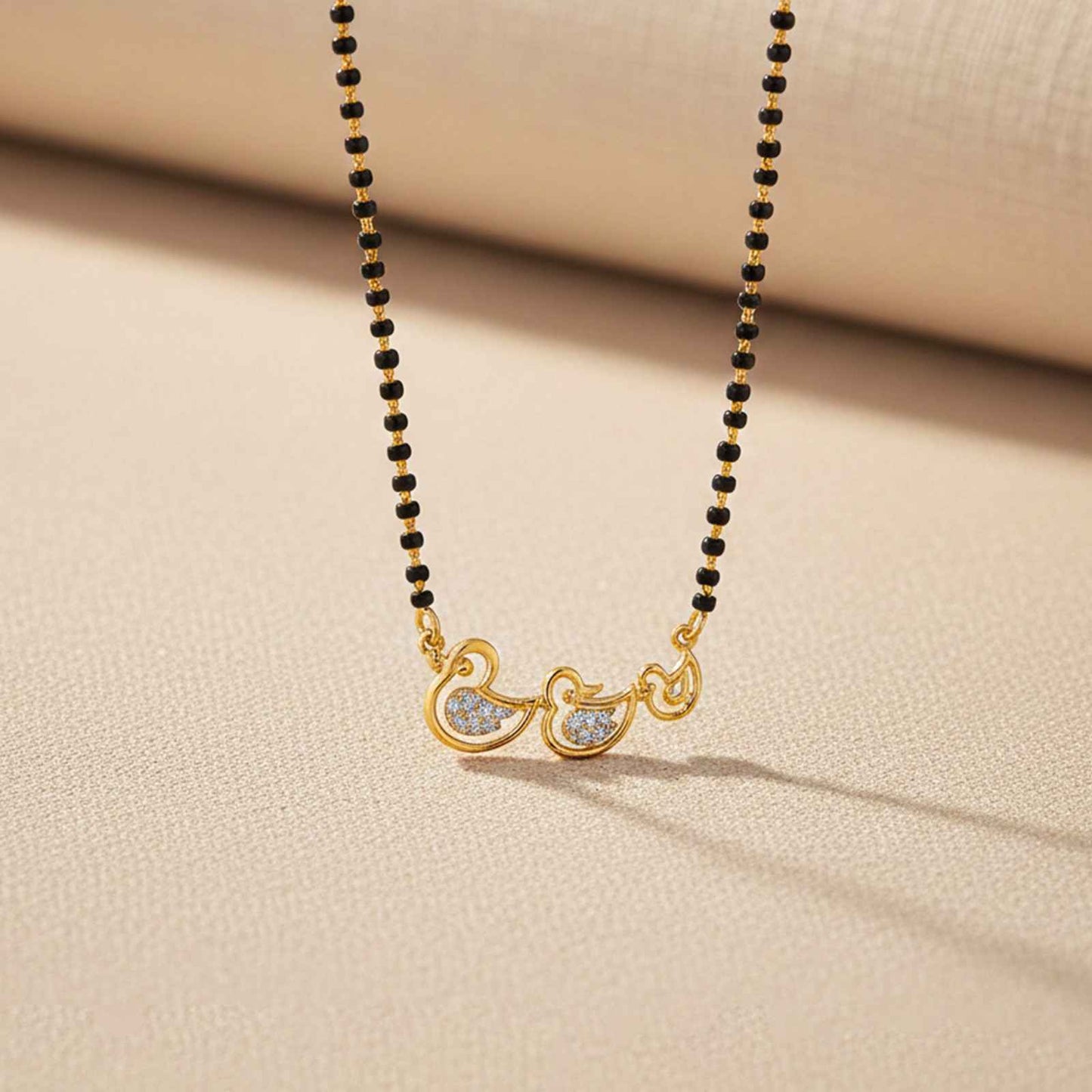 Golden Mini Ducks Theme Mangalsutra