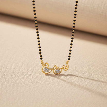 Golden Mini Ducks Theme Mangalsutra