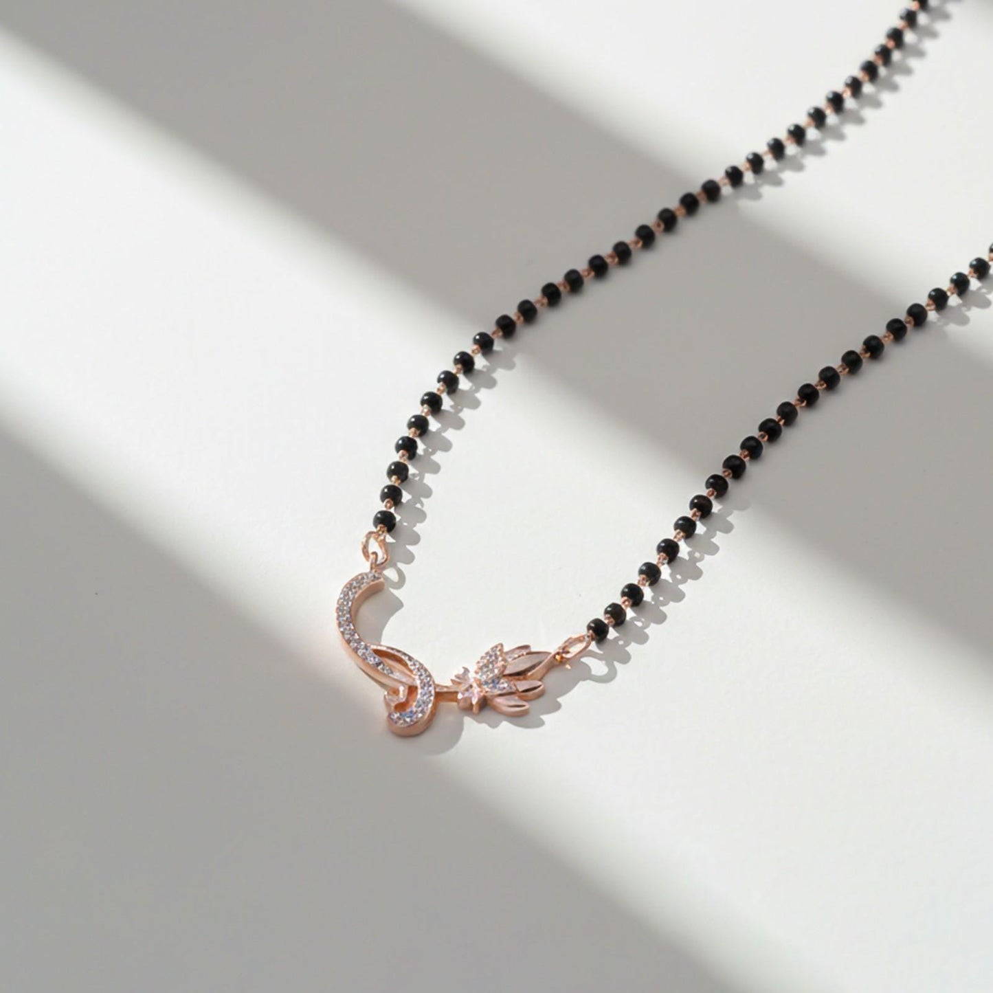 Rose Gold Floral Love Bond Mangalsutra
