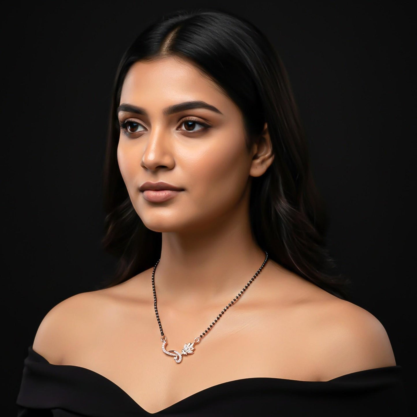 Rose Gold Floral Love Bond Mangalsutra