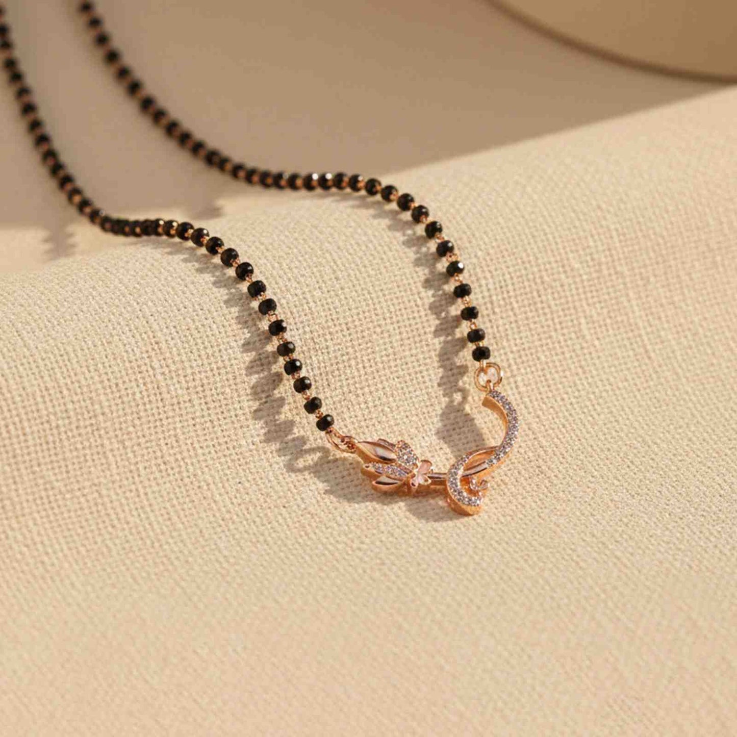 Rose Gold Floral Love Bond Mangalsutra