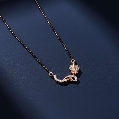 Rose Gold Floral Love Bond Mangalsutra