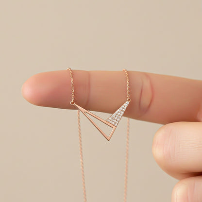 Rose Gold Cupid's Arrow Necklace