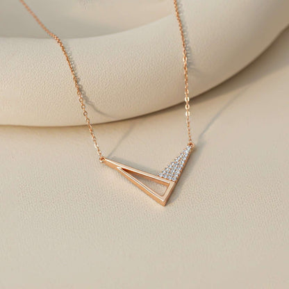 Rose Gold Cupid's Arrow Necklace
