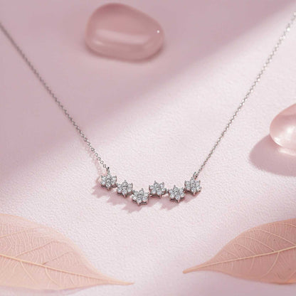Silver Floral Serenade Necklace