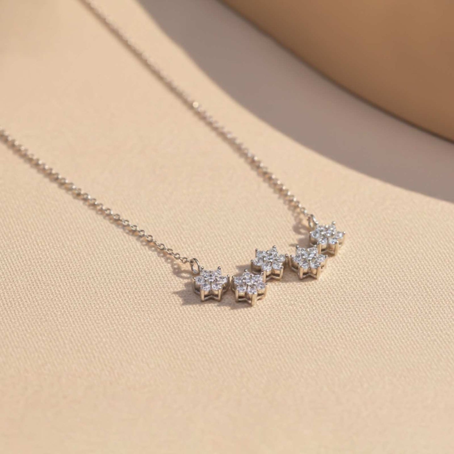 Silver Floral Serenade Necklace