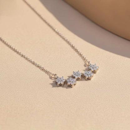 Silver Floral Serenade Necklace