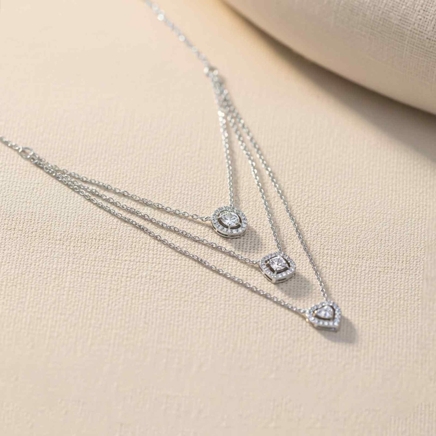 Silver Layered Queens Necklace