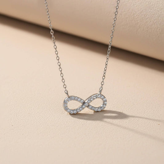 Silver Infinity Grace Diamond Necklace
