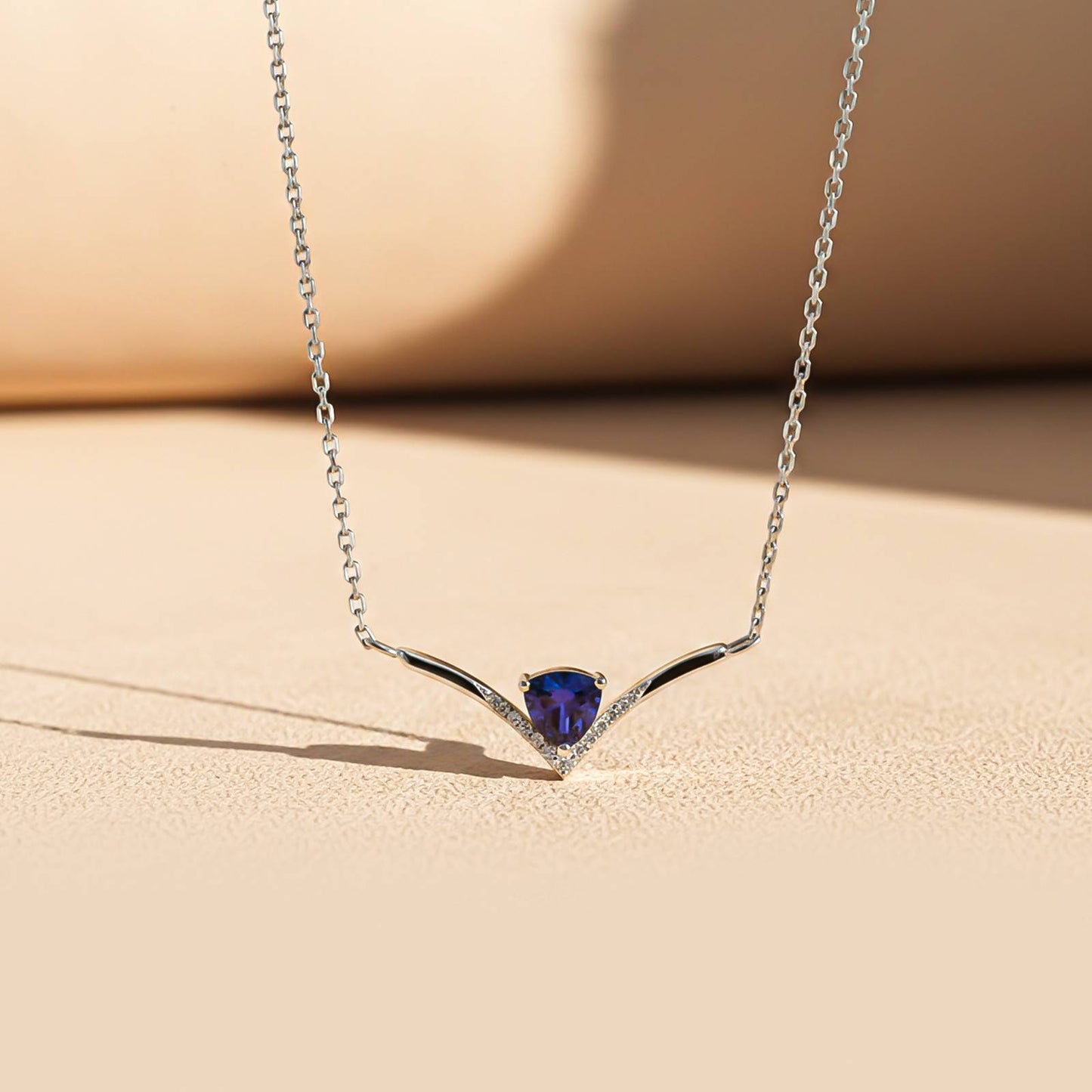 Silver Chevron Women's Necklace