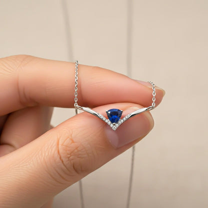 Silver Chevron Women's Necklace