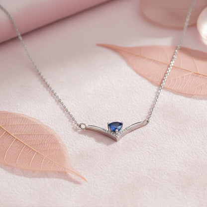 Silver Chevron Women's Necklace