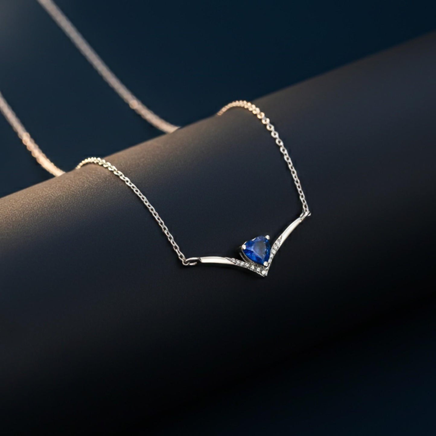 Silver Chevron Women's Necklace