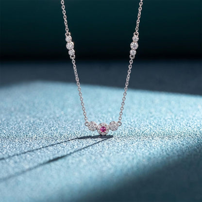 Silver Cluster Charm Necklace