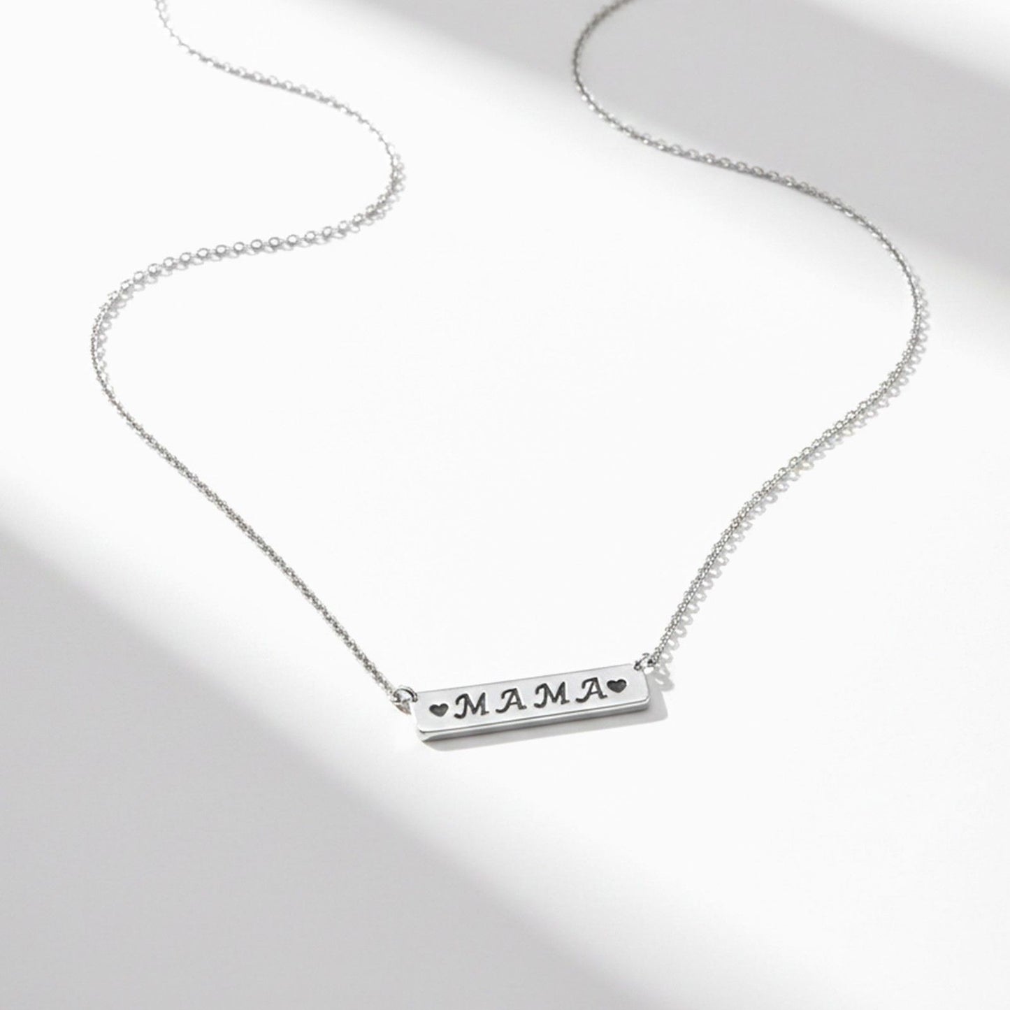 Silver MAMA (Mom) Necklace For Mother's
