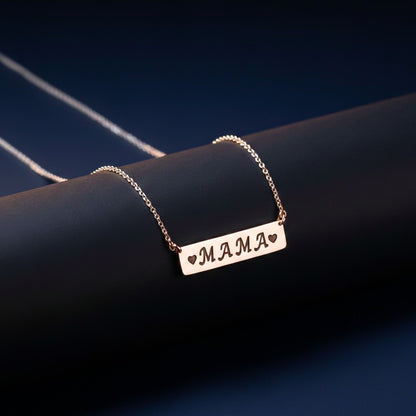 Rose Gold MAMA (Mom) Necklace For Mother's