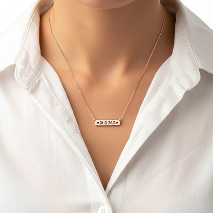 Rose Gold MAMA (Mom) Necklace For Mother's