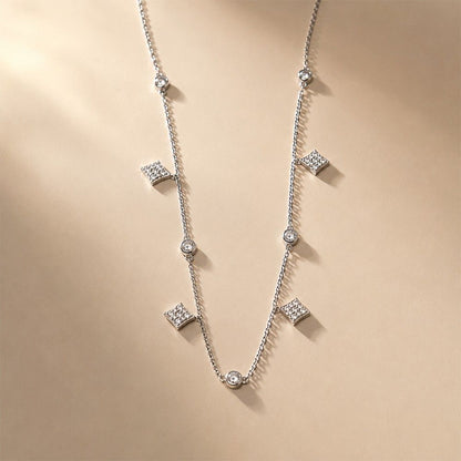Silver Minimal Dainty Charm Necklace