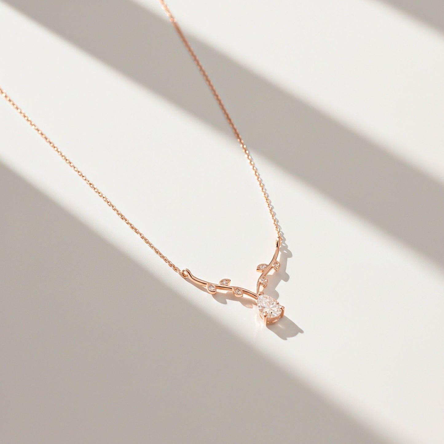 Rose Gold Italian Link Chain Necklace