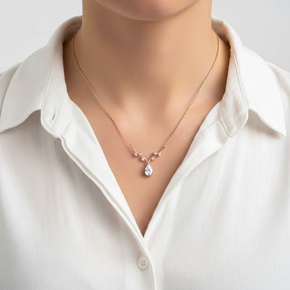 Rose Gold Italian Link Chain Necklace