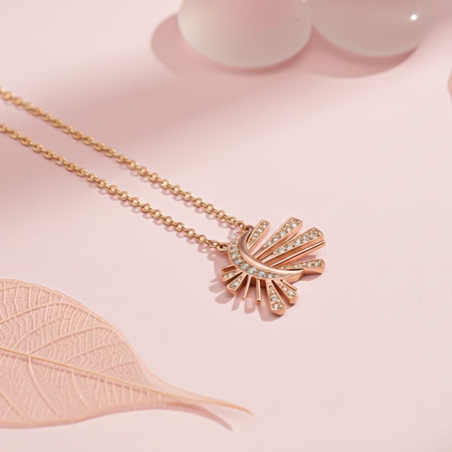 Silver Celestial Sunburst Pendant Necklace