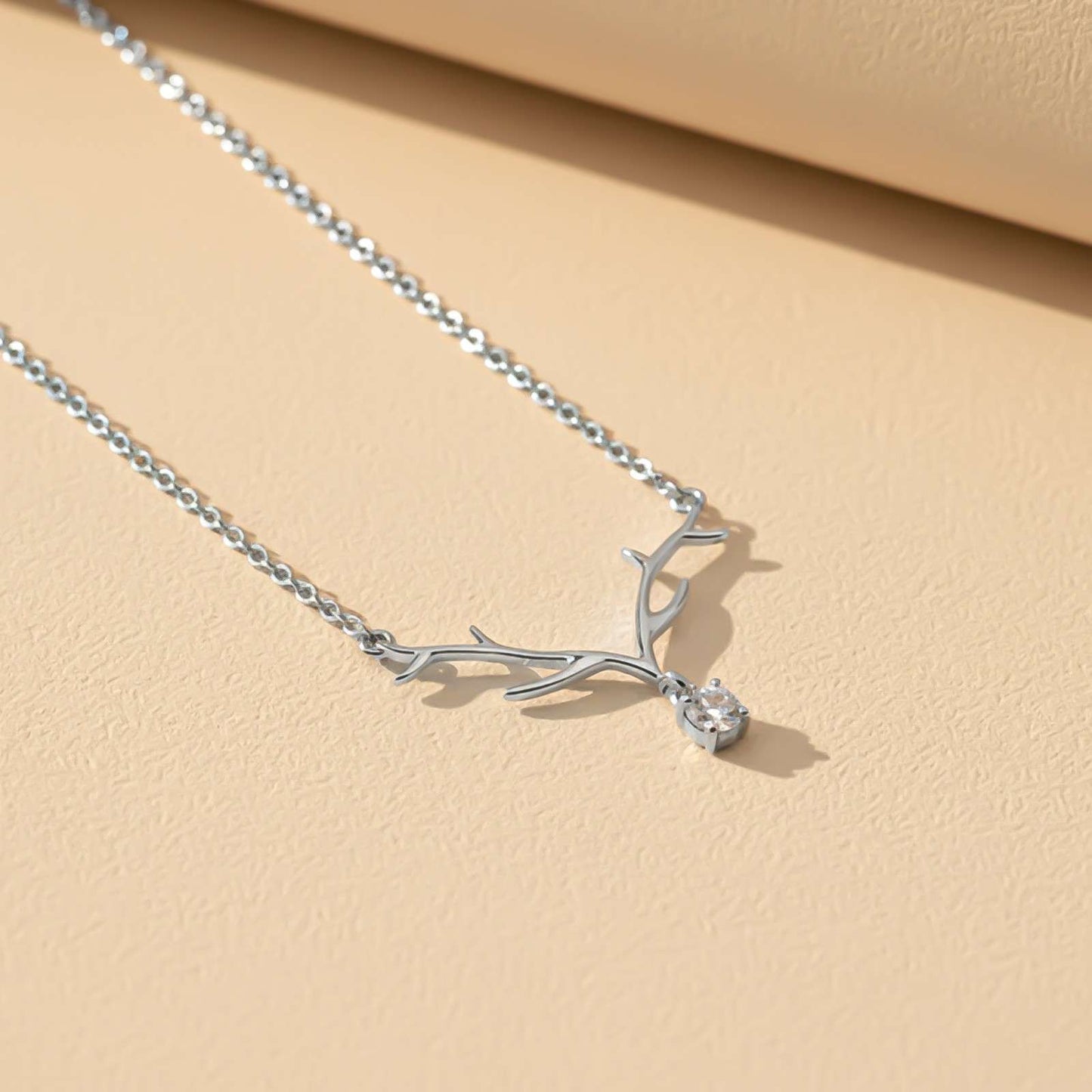 Silver Branch Spark Pendant Necklace