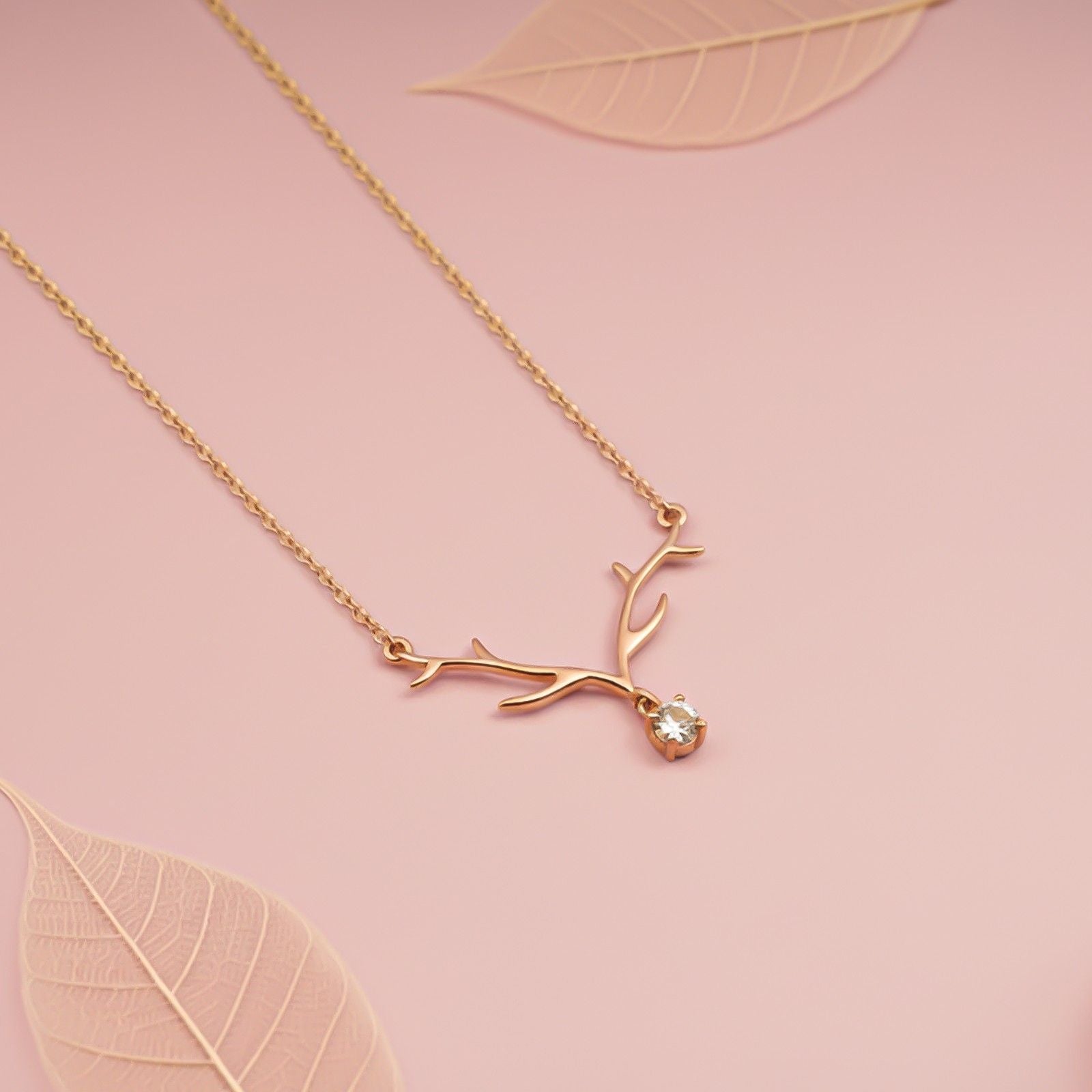 Silver Branch Spark Pendant Necklace