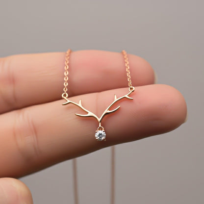 Silver Branch Spark Pendant Necklace