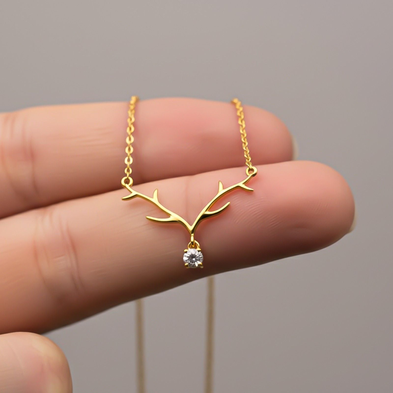 Silver Branch Spark Pendant Necklace