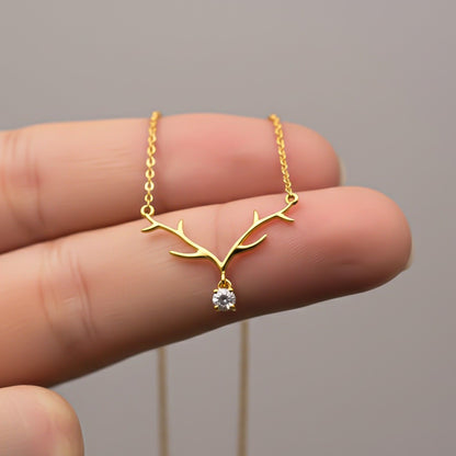 Silver Branch Spark Pendant Necklace