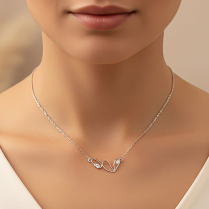 Silver Infinity Romantic Sparkle Necklace