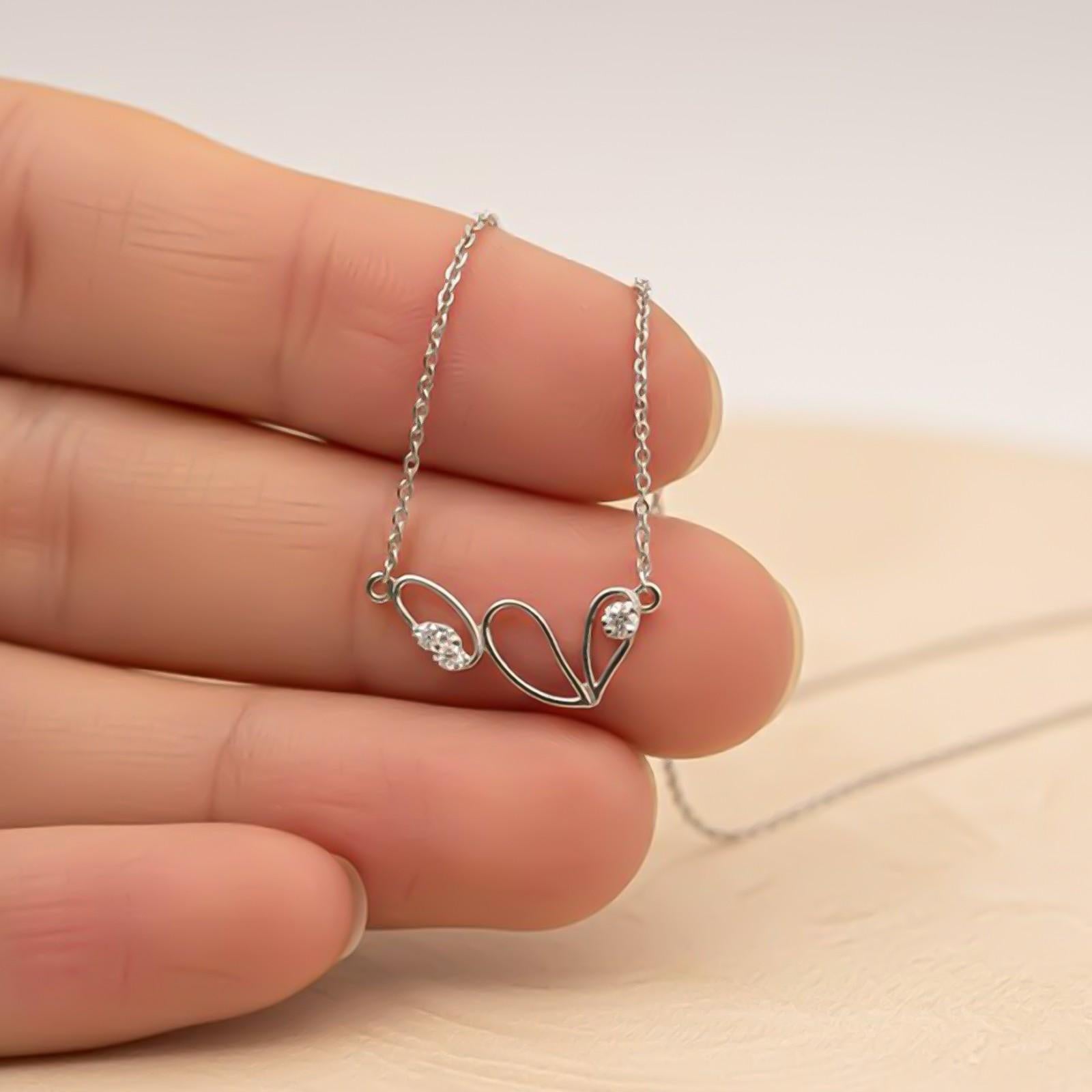 Silver Infinity Romantic Sparkle Necklace