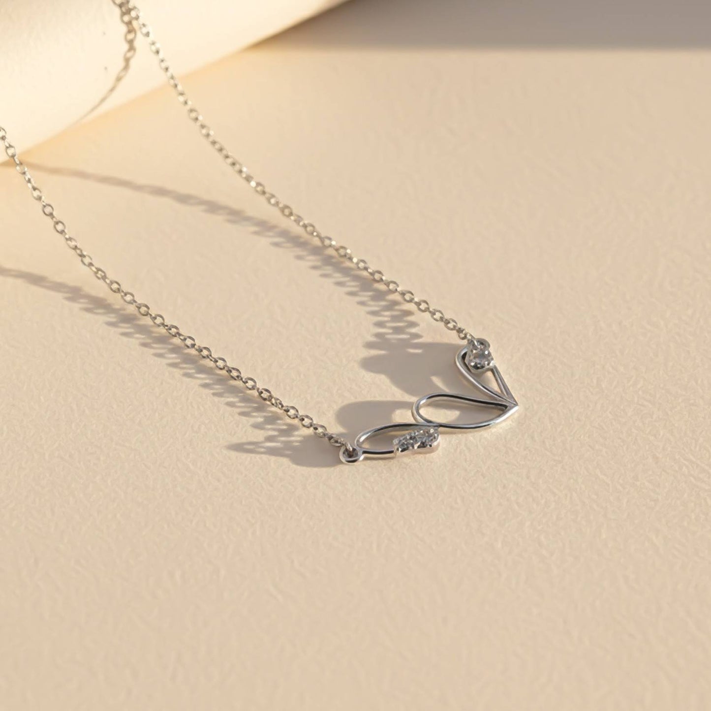 Silver Infinity Romantic Sparkle Necklace