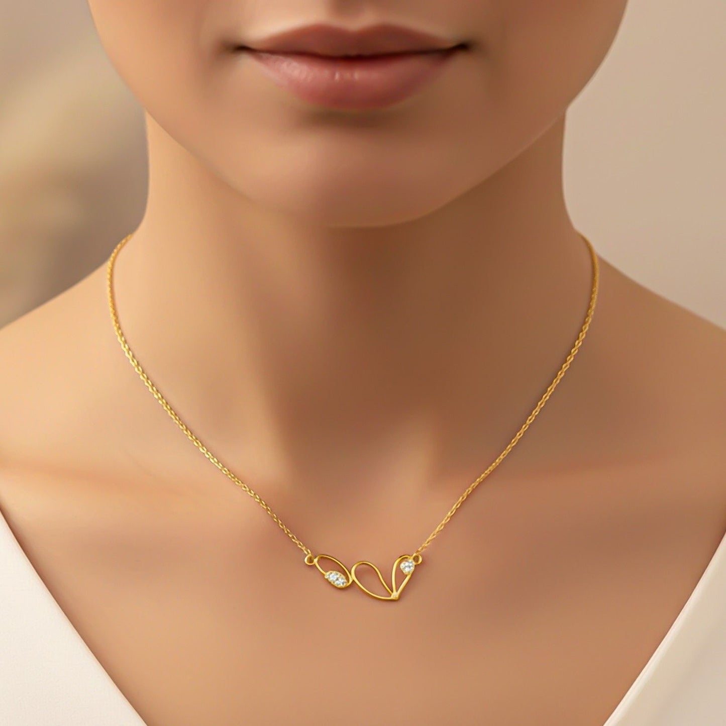 Silver Infinity Romantic Sparkle Necklace