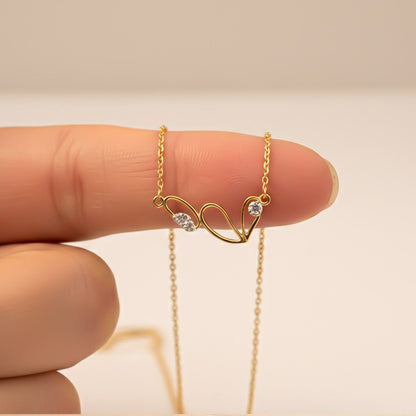 Silver Infinity Romantic Sparkle Necklace