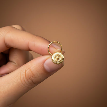 Golden Vintage Style Nose Stud