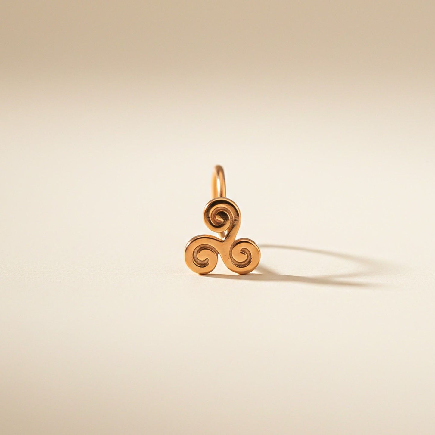 Triskelion Symbol Theme Nose Pin