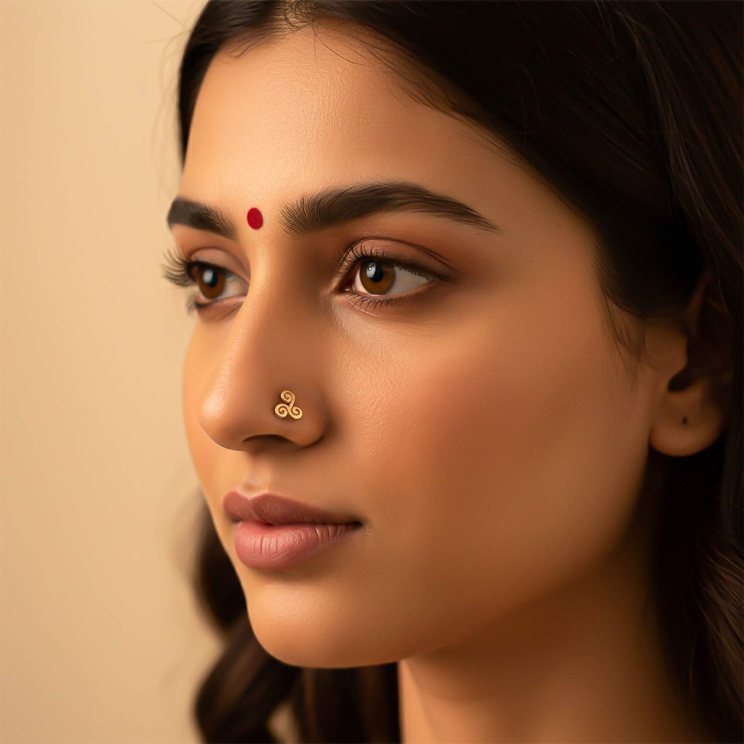 Triskelion Symbol Theme Nose Pin