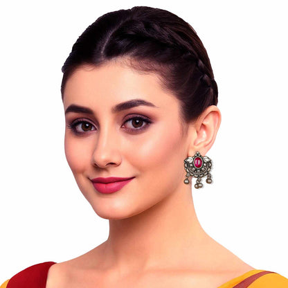 Oxidized Silver Earrings Women,