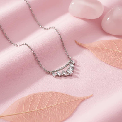 Silver Baguette Design Fancy Pendant