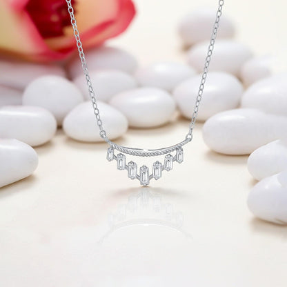 Silver Baguette Design Fancy Pendant