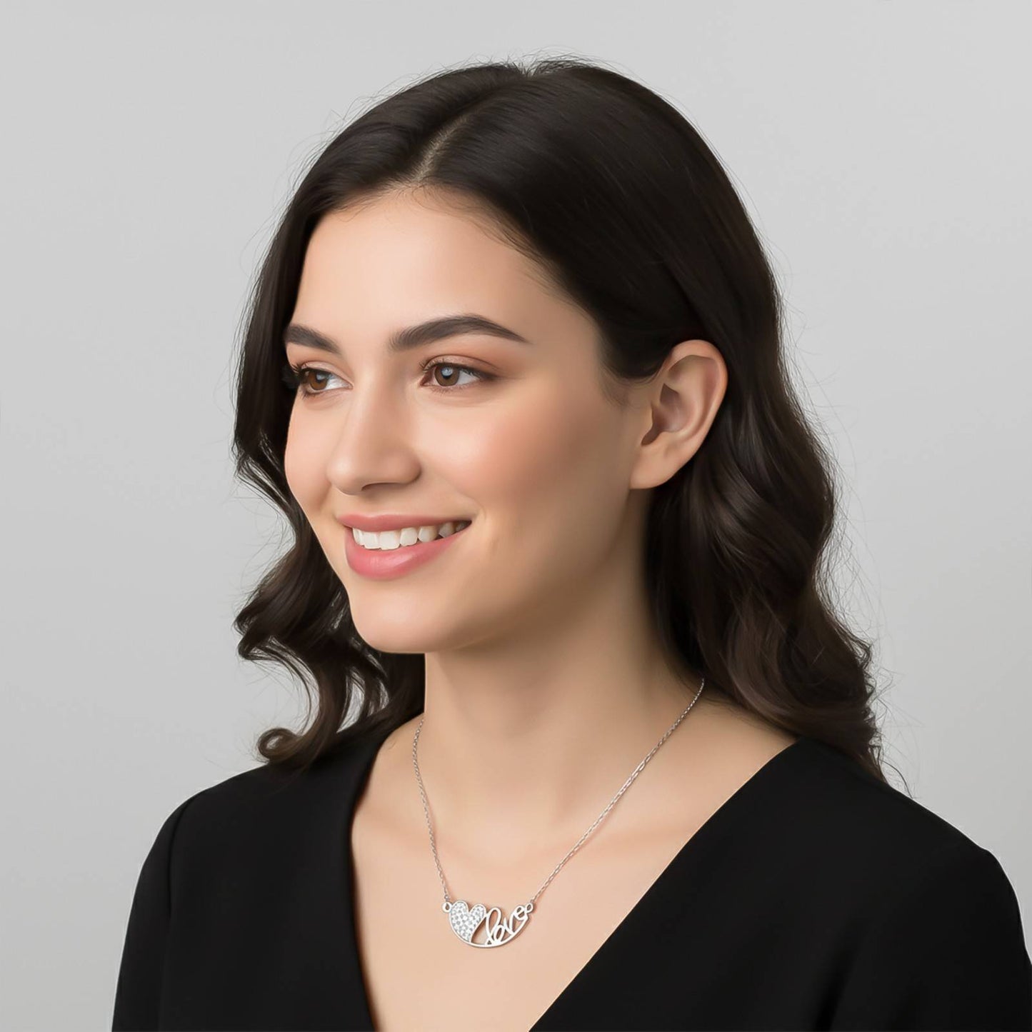 Silver Love Heart Pendant