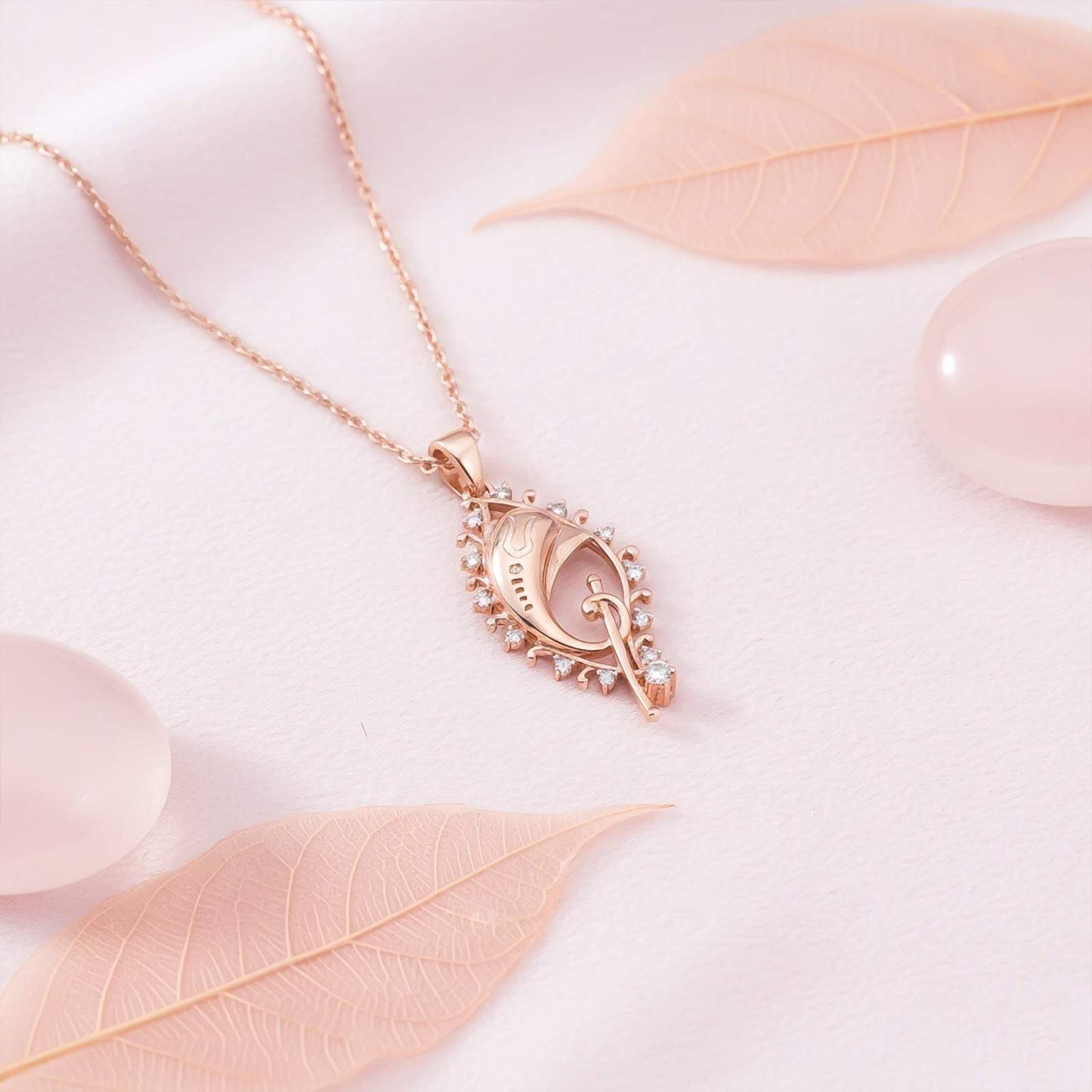 Golden Lord Ganesh Zircon Pendant