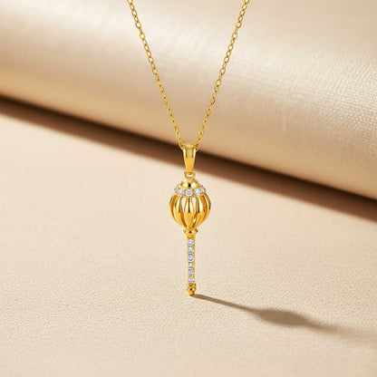 Golden Lord Hanuman Gada Pendant