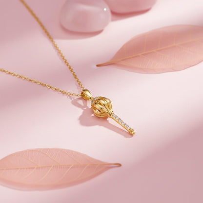 Golden Lord Hanuman Gada Pendant
